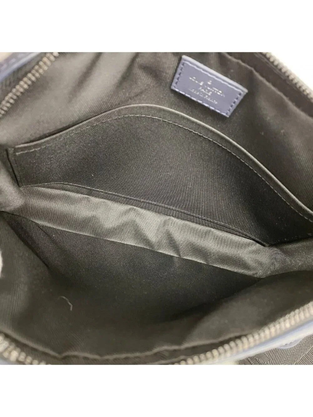 Louis Vuitton Shoulder Bag Monogram Shadow Duo Messenger Navy